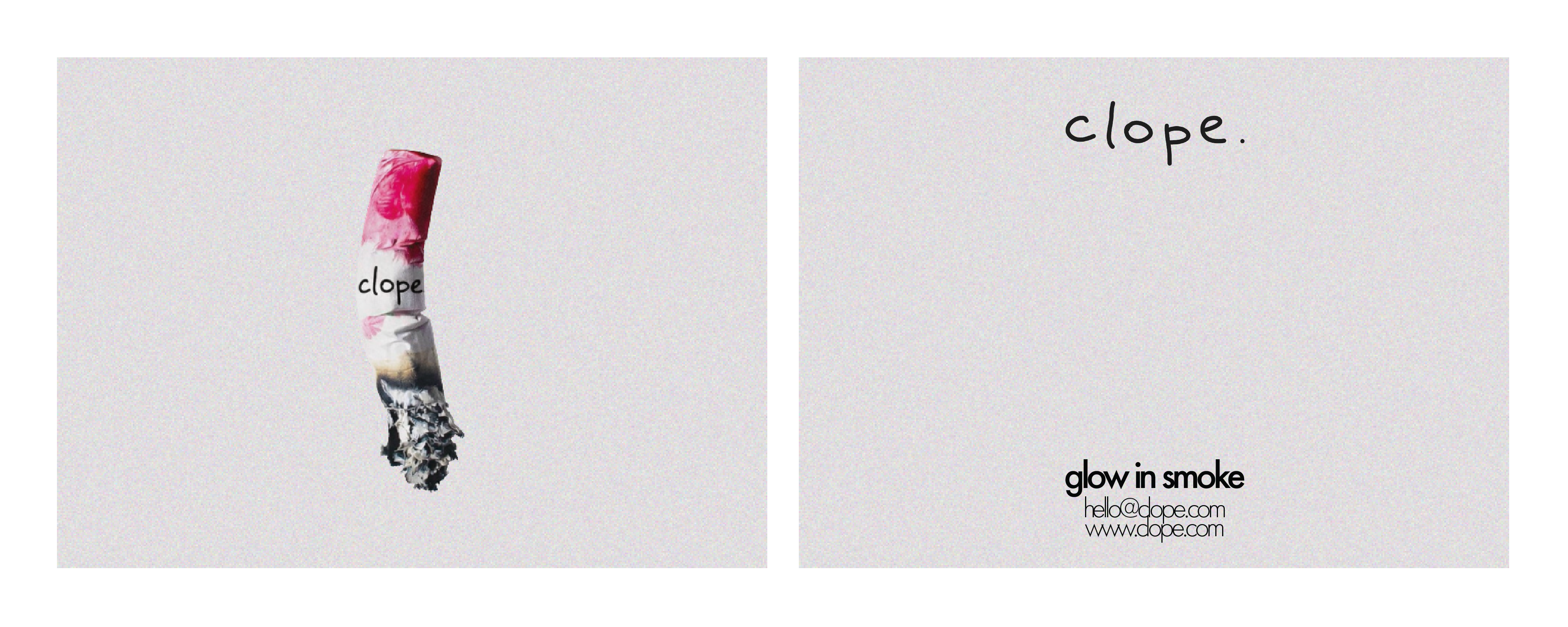 clope. — cartes de visite
